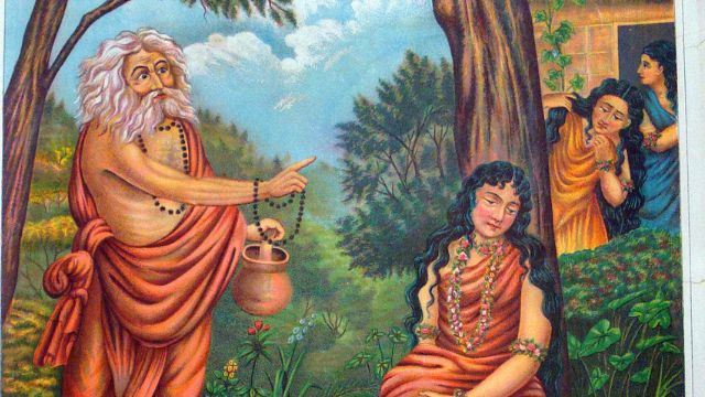ऋषि दुर्वाशा ने शकुंतला को  दिया श्राप