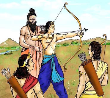 अर्जुन अपने लक्ष्य के प्रति समर्पित